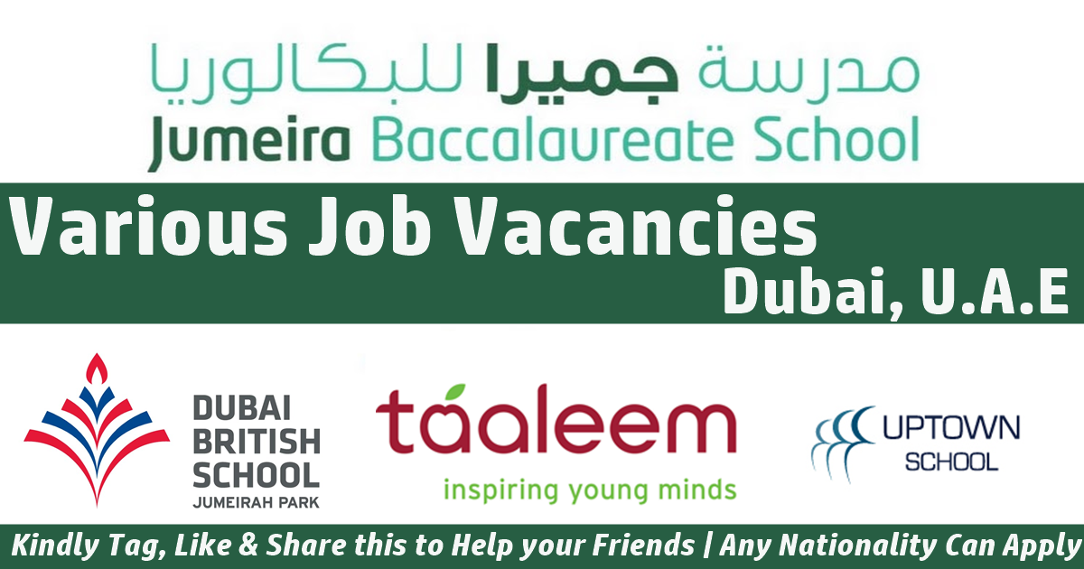 Jumeira Baccalaureate School Jobs Dubai | JBS School Careers