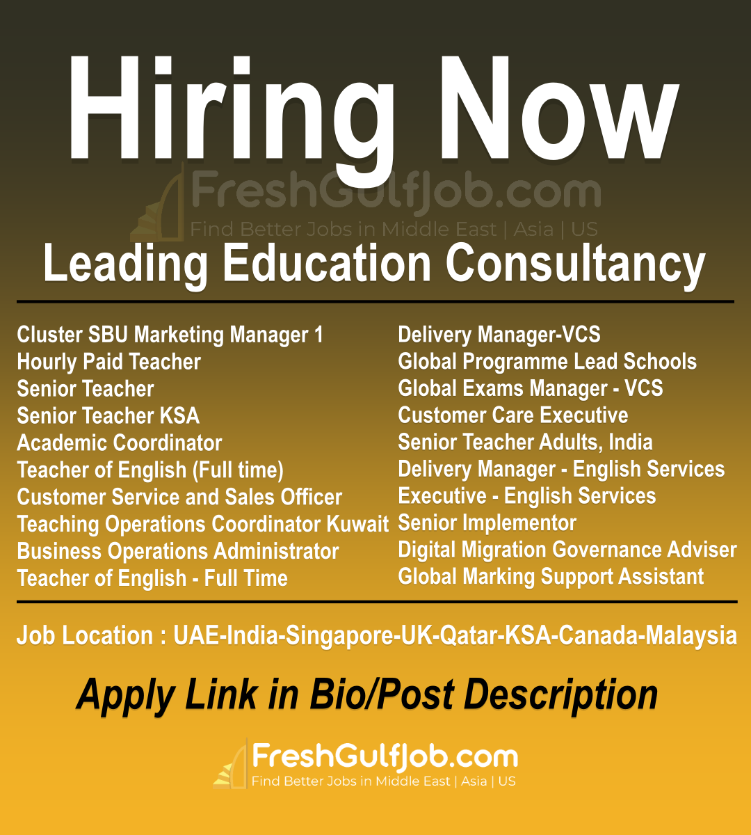 British Council Jobs UAE India Singapore UK Qatar KSA Canada Malaysia   British Council 2 