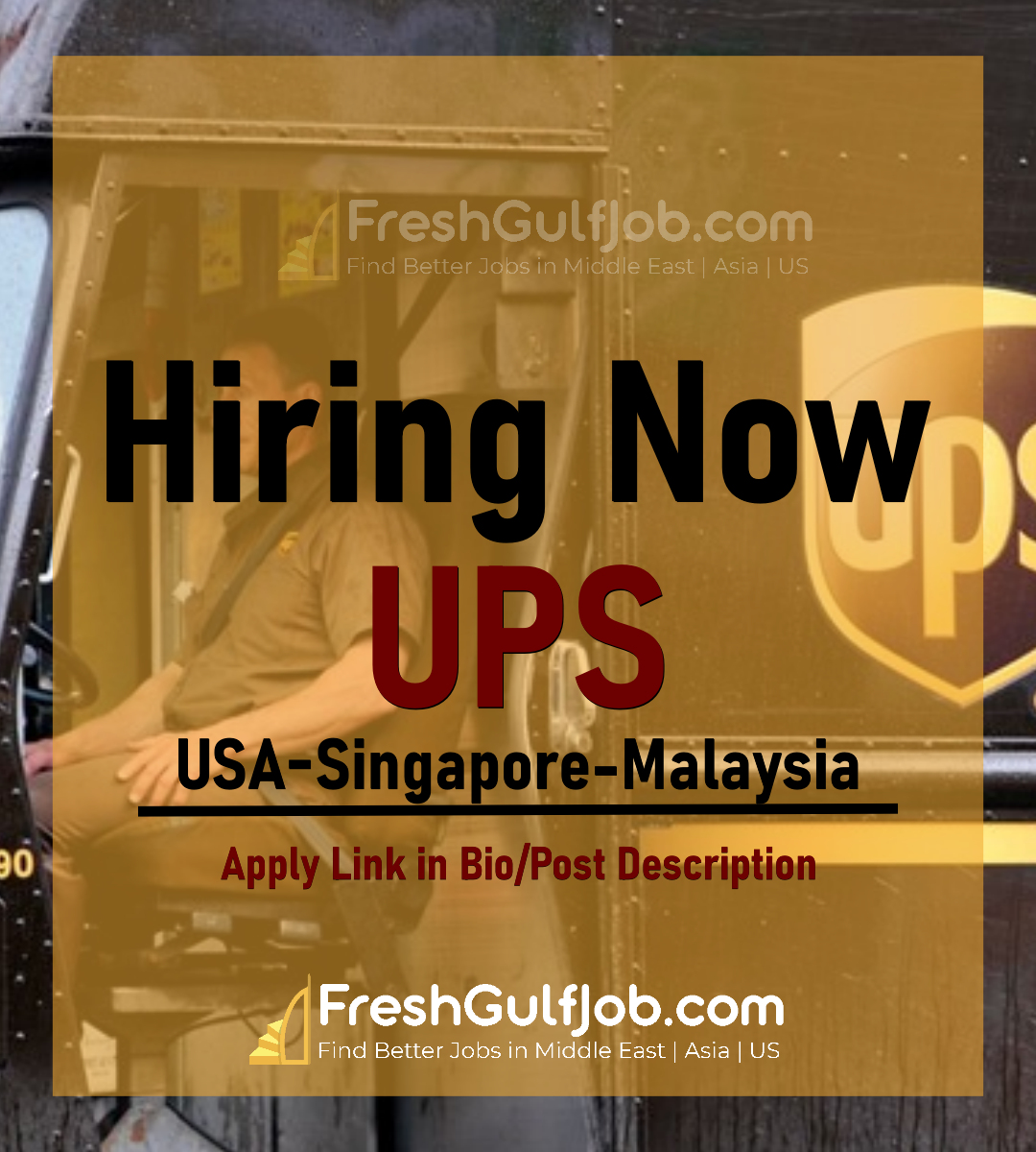 UPS Jobs | United Parcel Service Jobs UAE-USA-UK-Canada 2024