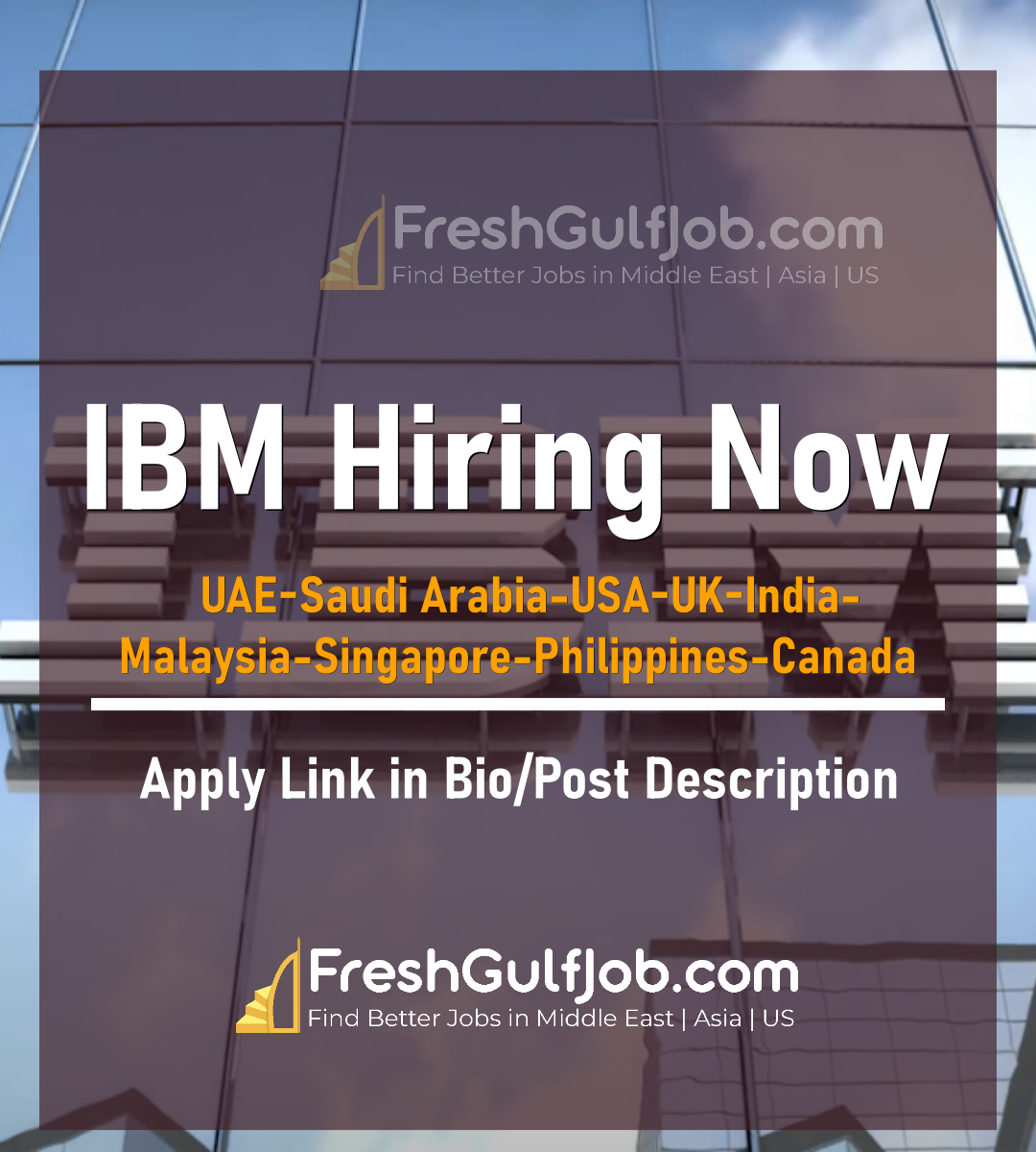 IBM Jobs Dubai-Qatar-KSA-USA-Canada-UK 2024