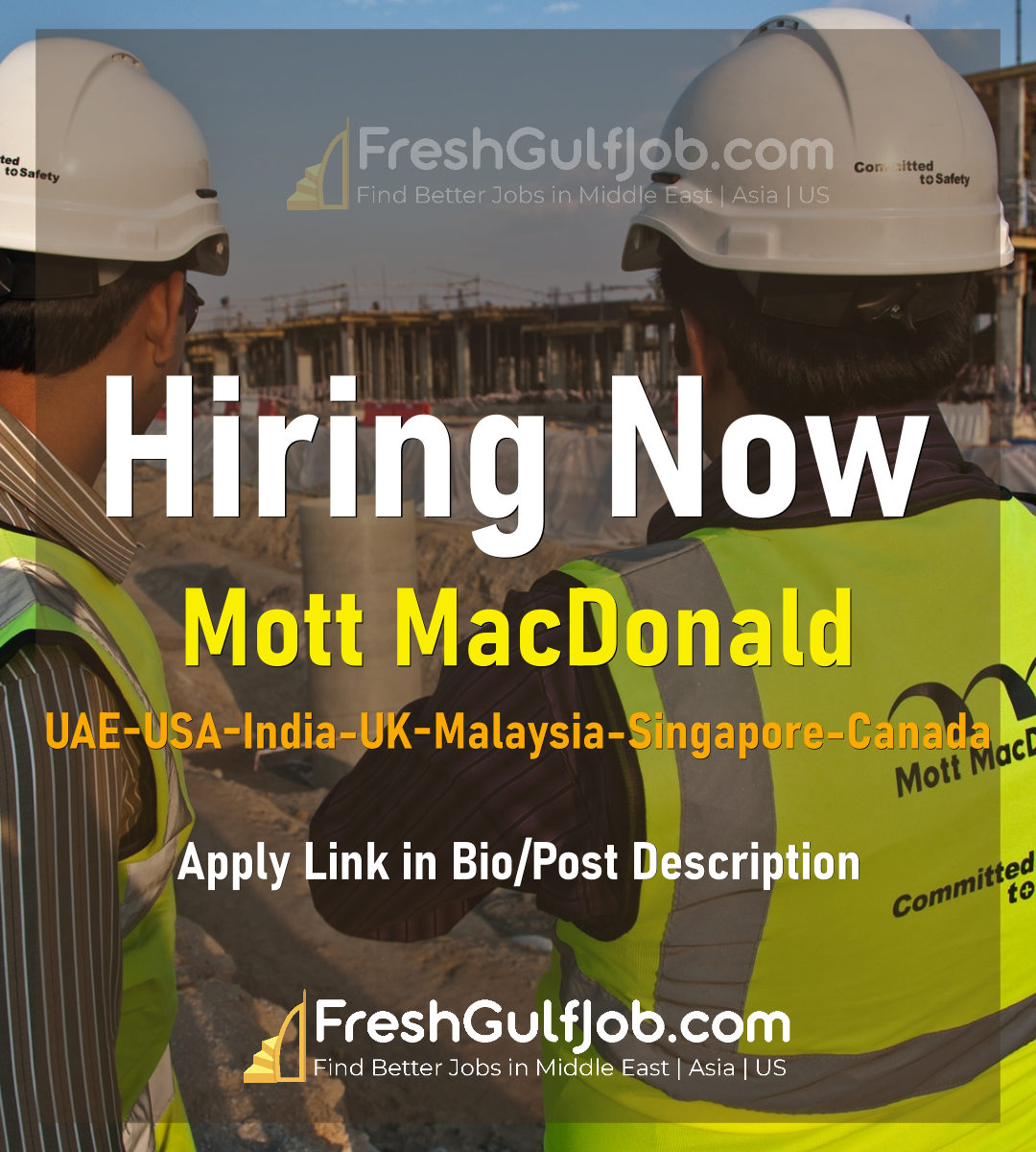 Mott Macdonald Careers UAE-Qatar-USA-UK-Canada 2024